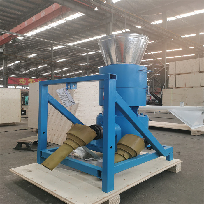 Top Seller 3 rollers 55HP tractor driven PTO pellet mill with 500kg/h capacity OEM pto wood pellet mill with CE