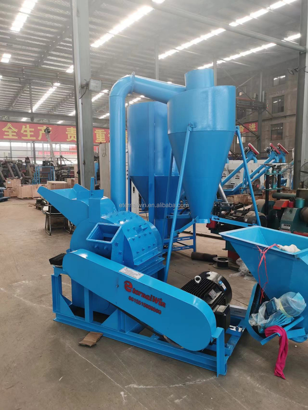Large Capacity Wood Log Coconut Shredder Chips Biomass Wood Crusher Chipper Machine 1 warranty