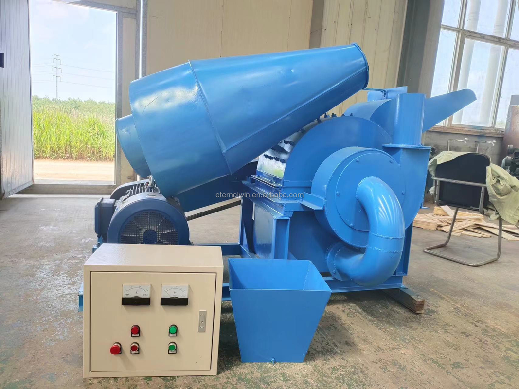 Large Capacity Wood Log Coconut Shredder Chips Biomass Wood Crusher Chipper Machine 1 warranty