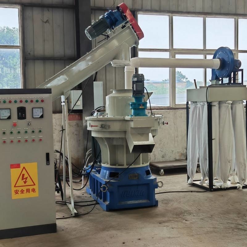 6mm-12mm Wood Pellet Production Line 1-1.5ton/H Vertical Ring Die Pellet Mill