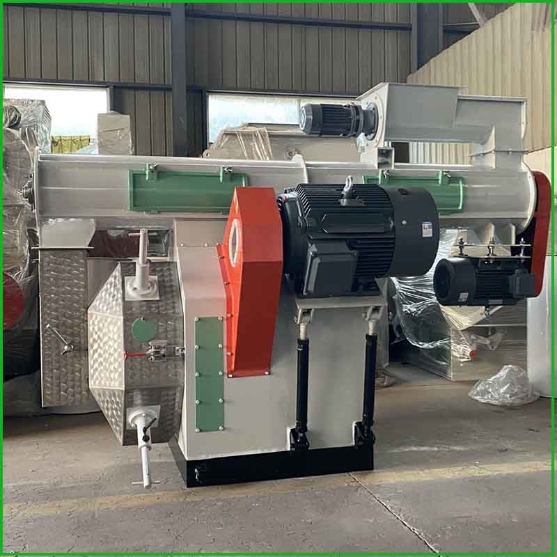 Horizontal Ring Die Animal Feed Pellet Mill Machine For Biomass Wood Pellet Making