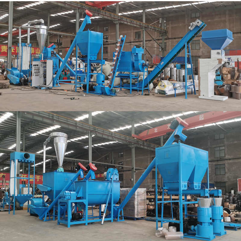 High-Efficiency Feed Pellet Production Line: Clean, Crush, Mix, Granulate, Cool, Screen & Pack