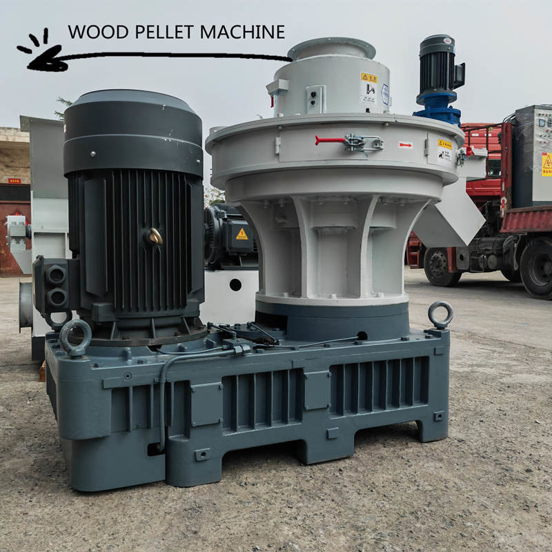 132KW Vertical Ring Die Wood Pellet Mill Machine 2t/h production capacity