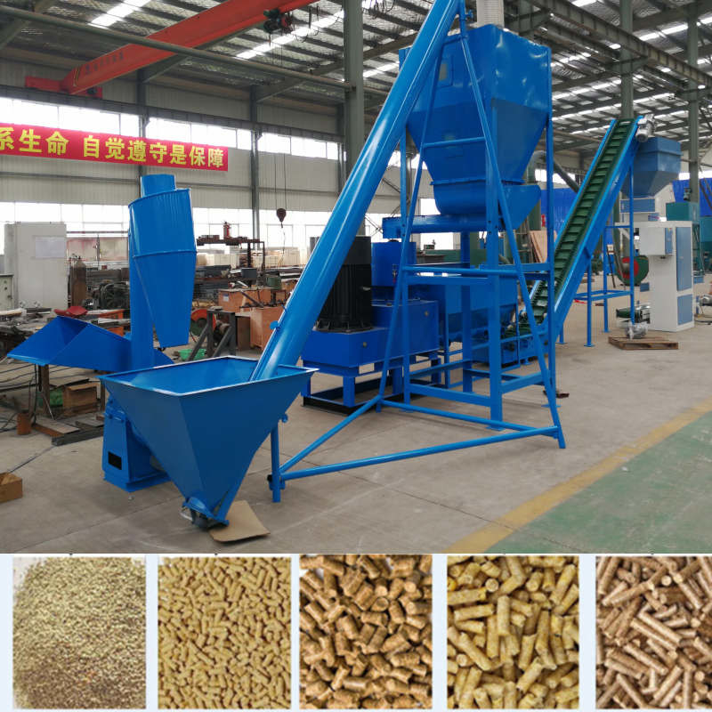 High-Efficiency Feed Pellet Production Line: Clean, Crush, Mix, Granulate, Cool, Screen & Pack