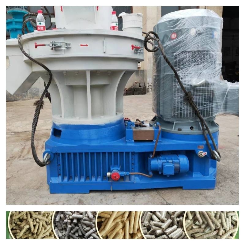 6mm-12mm Wood Pellet Production Line 1-1.5ton/H Vertical Ring Die Pellet Mill