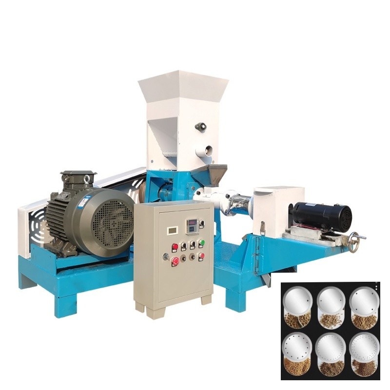 200-250kg/H الكهربائية الطراز الجاف طلاء الأسماك مع 6 القوالب