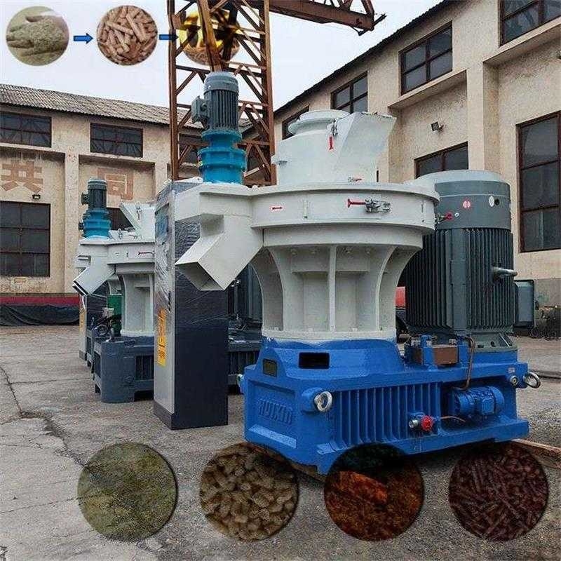 1.5-2 T/H New Wood Pellet Maker Vertical Ring Die Sawdust Pellet Mill Machine