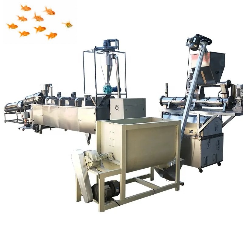 1000kg/H Floating Fish Feed Production Line SGS Fish Feed Pellet Extruder