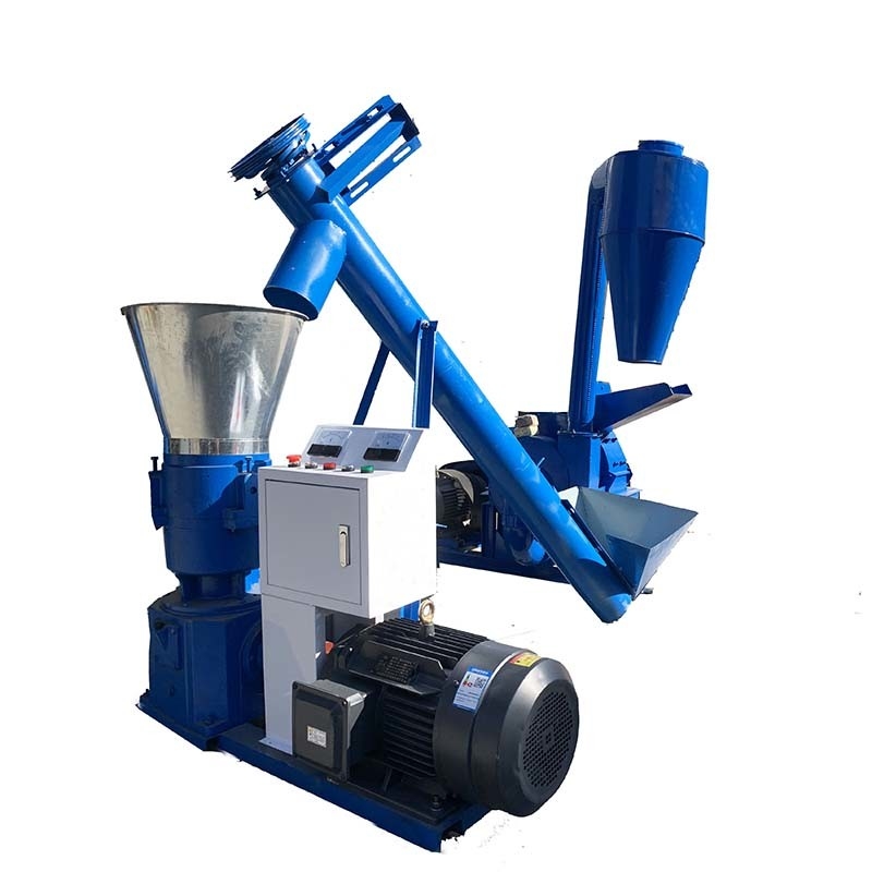 200-300Kg/H Sawdust Crusher Machine Rice Husk Wood Pellet Production Line