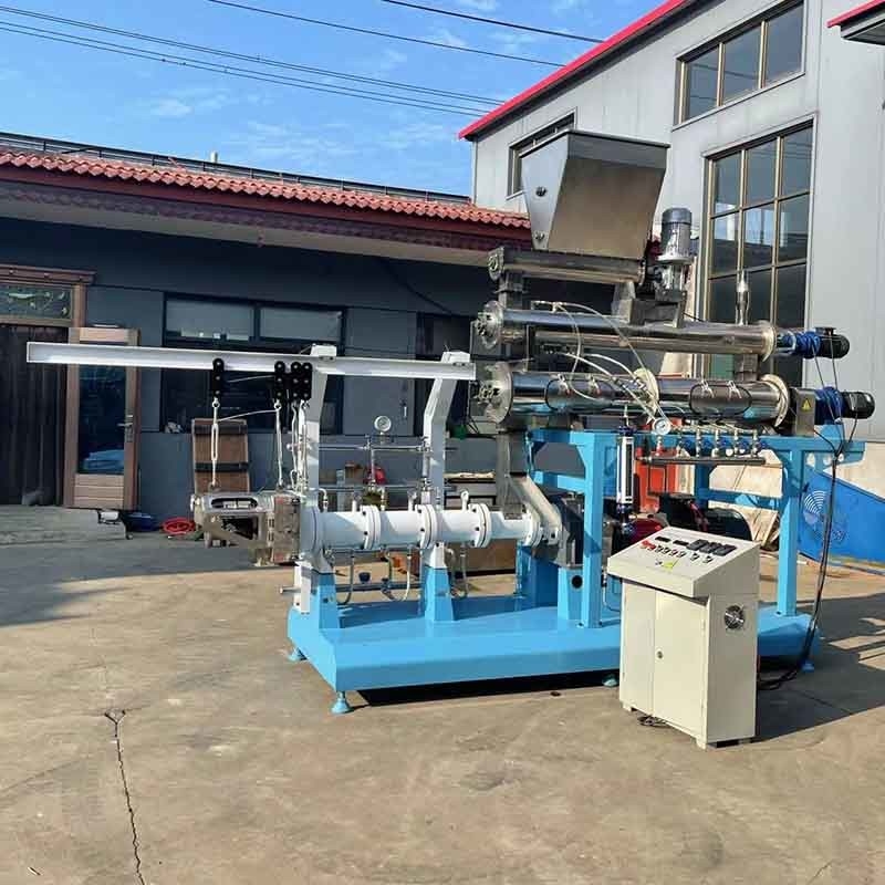 1t/H- 2t/H Dry Type Fish Feed Extruder Wet Type Dog Food Extruder Machine