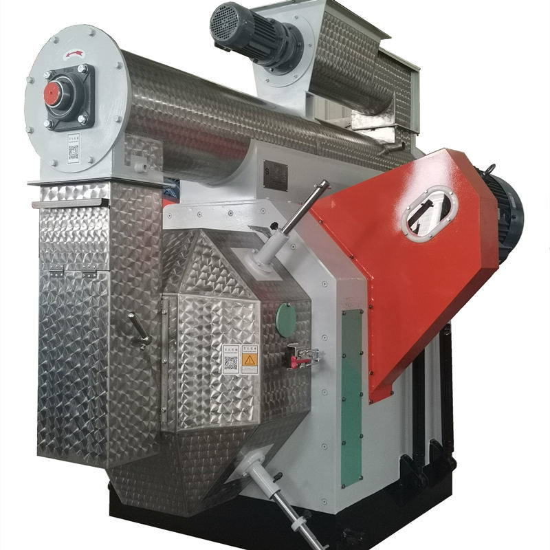 0.8-4t / H مطحنة الحبيبات الأفقية آلة تغذية الحيوانات الدائرية 55 كيلو واط