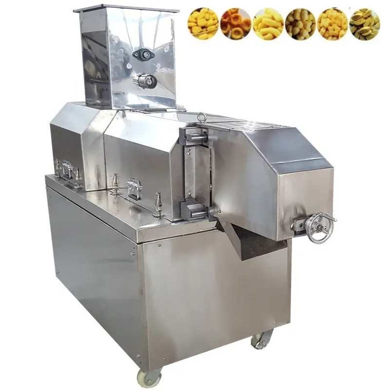 Double Screw Feed Extruder Rice Corn Flakes Puffed Snack Machine Food Making Machine