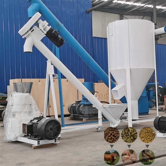 0.5-1 Ton/H Animal Feed Plant Small Poultry Chicken Feed Processing Machine