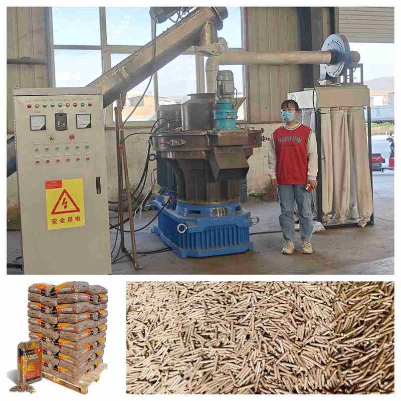 1-1.5ton/H حلقة يموت بيليه مطحنة آلة الخشب قشر الأرز بيليه ماكينة