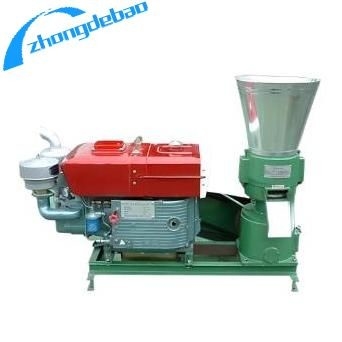 محركات الديزل الغذاء خشب طاحونة الكريات 60-800 كجم / ساعة للغذاء للدواجن