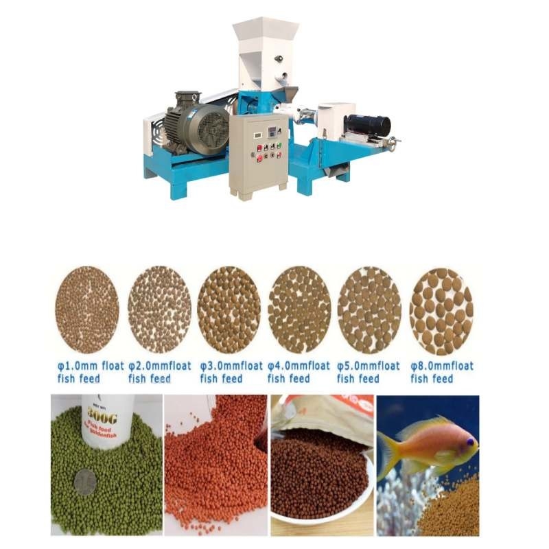طراز جاف واحد المسمار الأسماك الحيوانات الأليفة الغذاء extruder للشركات الصغيرة واستخدام المزارع