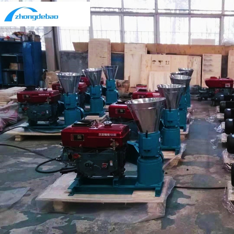 تصميم جديد 10HP الديزل نوع طراز الغذاء الكريات 90kg/h طاحونة طحن الغذاء للحيوانات