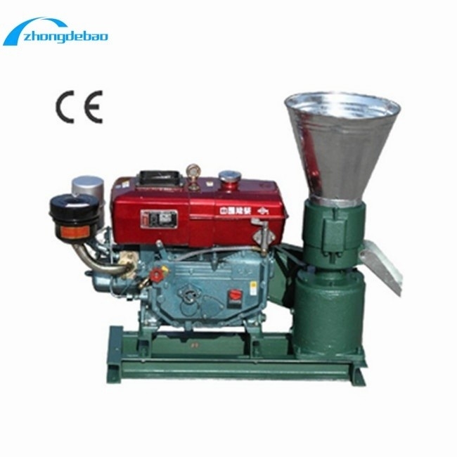 محرك الديزل الطاقة نوع 10HP الماشية الغذاء الكريات معالجة آلة 90-120kg/h الناتج الغذاء الكريات صنع آلة