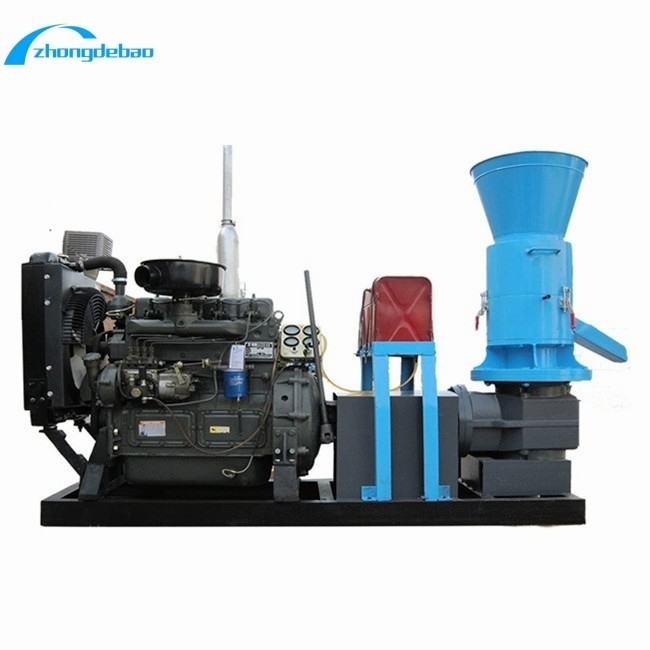 محرك الديزل الطاقة نوع 10HP الماشية الغذاء الكريات معالجة آلة 90-120kg/h الناتج الغذاء الكريات صنع آلة
