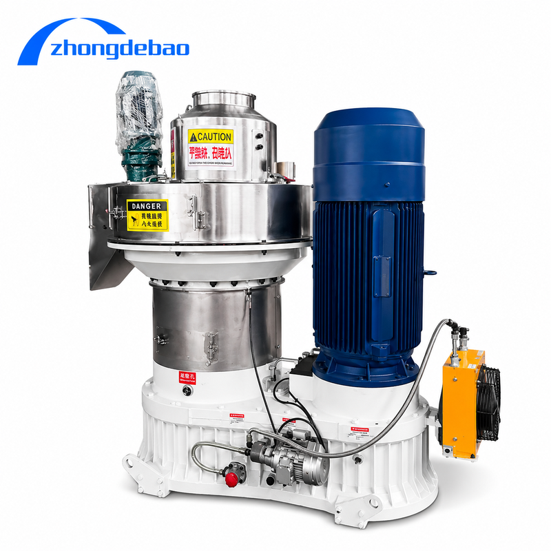 Hot Sale Vertical Ring Die Pellet Mill for Biomass with Vertical Feeding and Energy Saving Design
