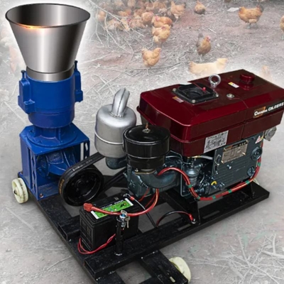 ديزل طراز 30HP الدجاج طاحونة الكريات 2200r
