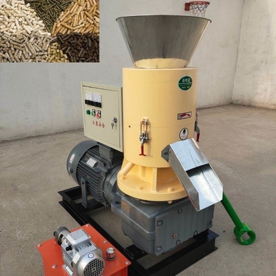PLC 500kg / H مصنع الكريات الخشبية خط إنتاج الكريات الخشبية